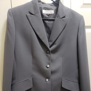 Pinstriped Skirt Suit Set